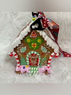 Disney Parks popcorn bucket Mickey Mouse Gingerbread House Disneyland Christmas